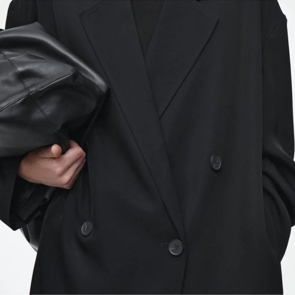 COS Oversized Draped Double Breasted Blazer - Picture 6 of 11